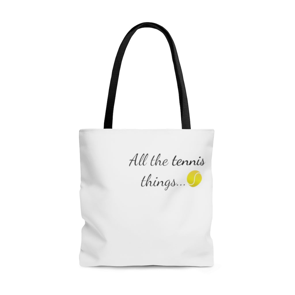 All the tennis things...tote bag