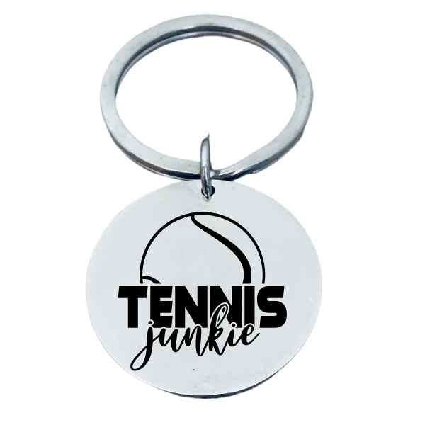Tennis Keychain- Tennis Junkie