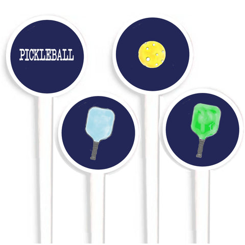 Pickleball Swizzle Sticks