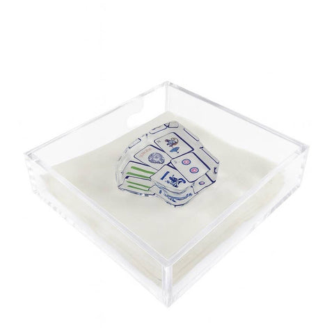 Acrylic Napkin Weight, Preppy Mahjong