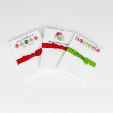 HOLIDAY TENNIS MINI NOTEPADS Bundle of 3