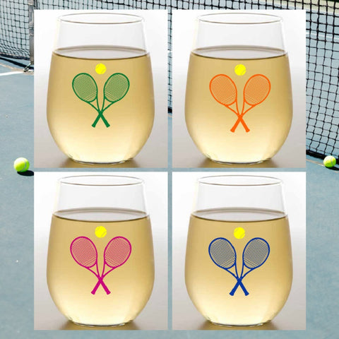 Shatterproof Tennis Wine Glasses (set of 4) – Rallies and Rackets