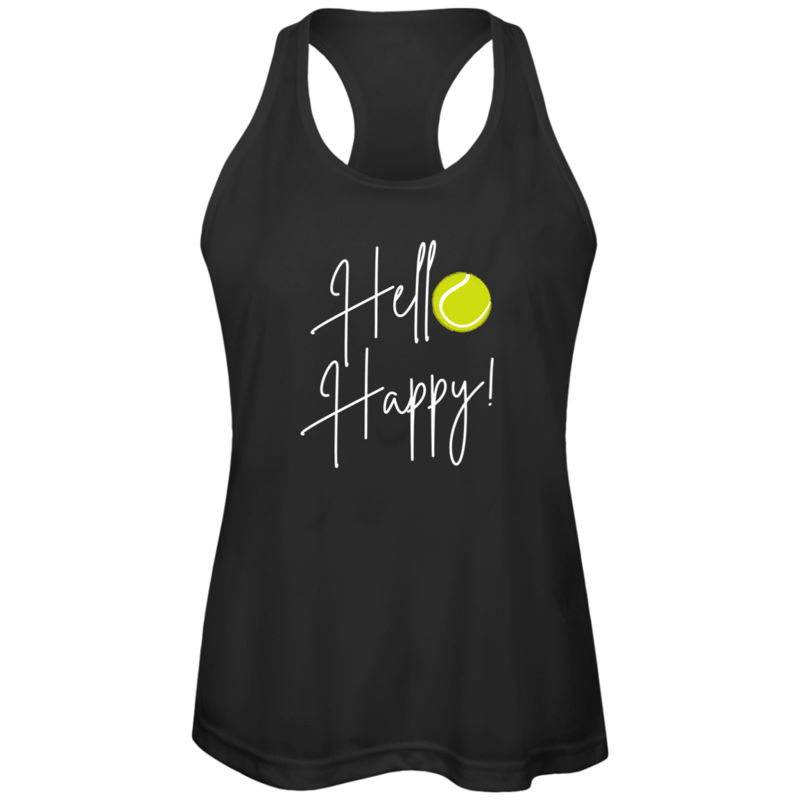 Hello Happy Ladies Tennis Performance Tank