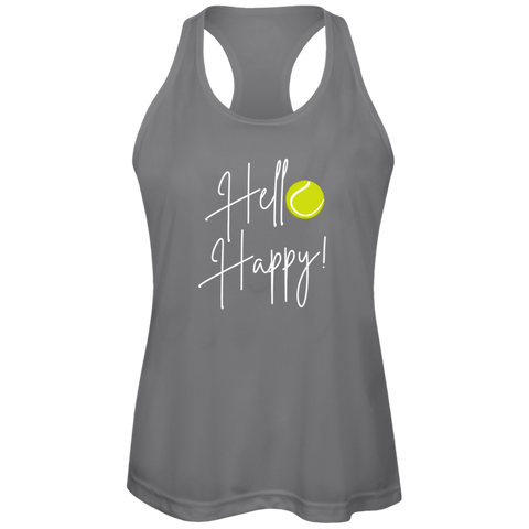 Hello Happy Ladies Tennis Performance Tank