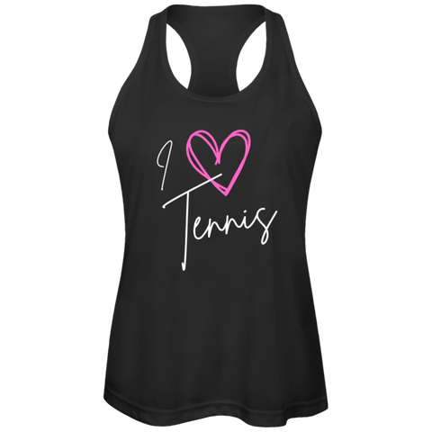 I Love Tennis Ladies Performance Tank