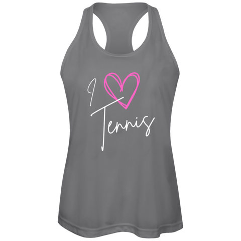 I Love Tennis Ladies Performance Tank