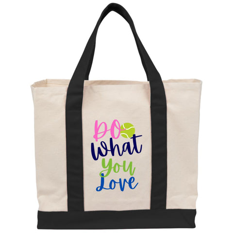 DO What you Love  Cotton Canvas Two-Tone Tote