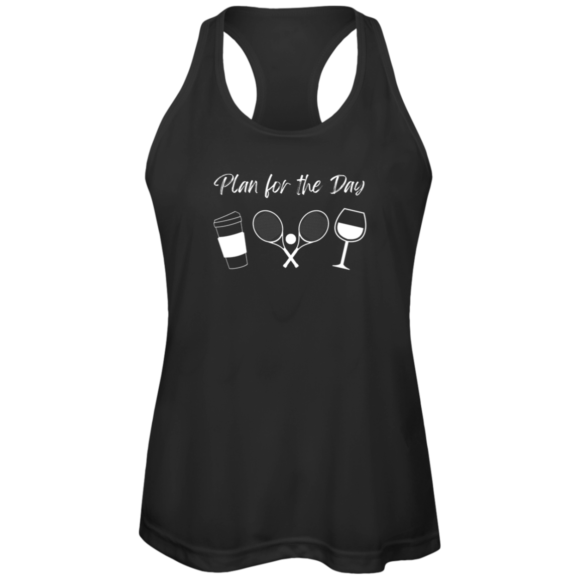 Plan for the Day Ladies Tennis Performance Tank