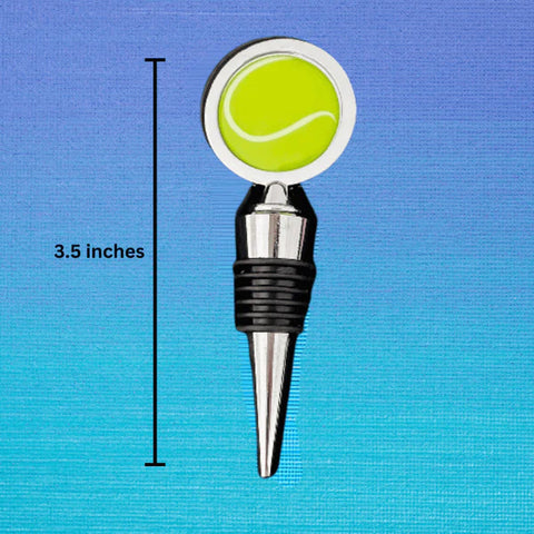 Tennis Ball Wine Charms plus Stopper