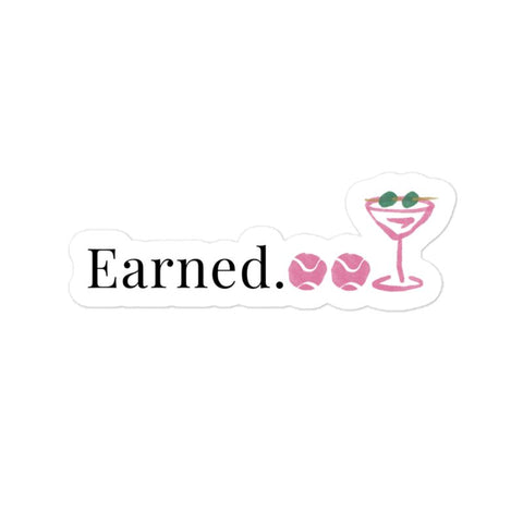 Earned. Sticker