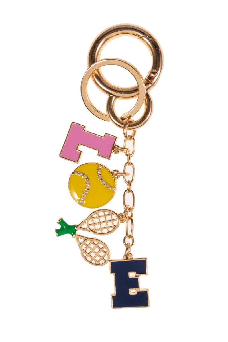 Love Tennis Key Chain