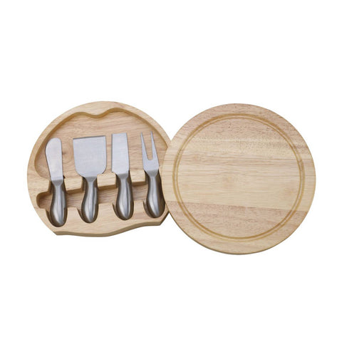 Tennis Ball Cheeseboard with 4 Stainless Steel Utensils