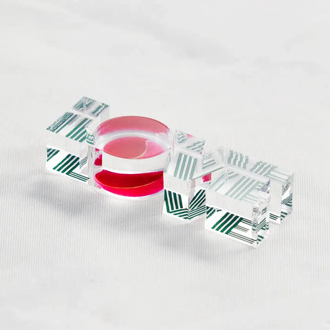 Acrylic Napkin Weight, Tennis Love