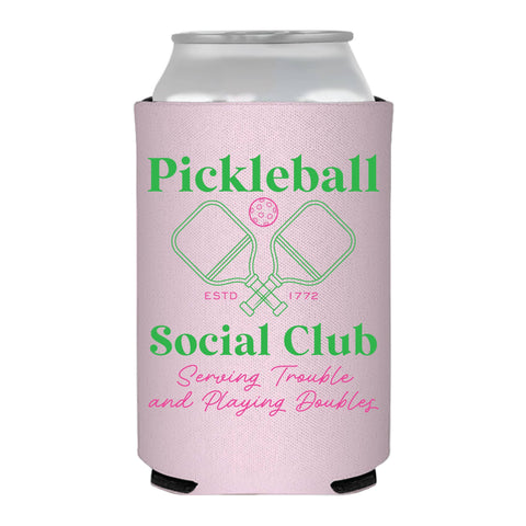 Pickleball Can Cooler -Social Club Trouble