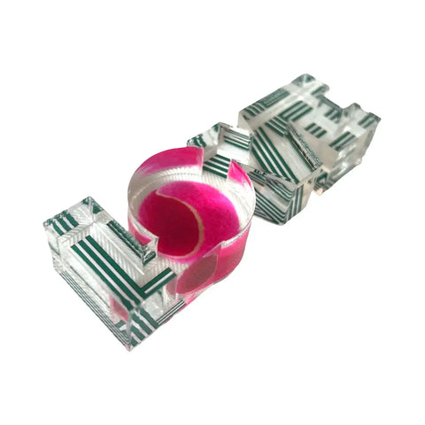 Acrylic Napkin Weight, Tennis Love