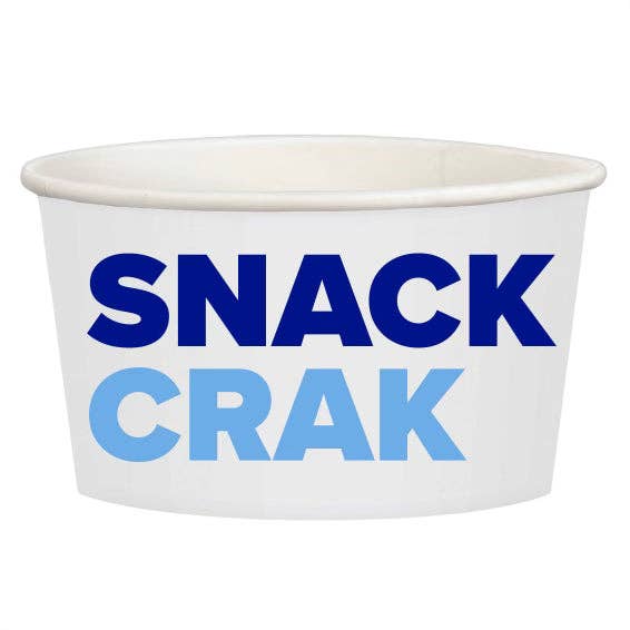 “SNACK CRAK” TREAT CUPS: NAVY AND BLUE