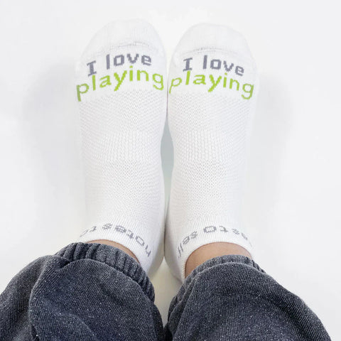 Pickleball Socks - I Love Playing Pickleball - Notes to self®