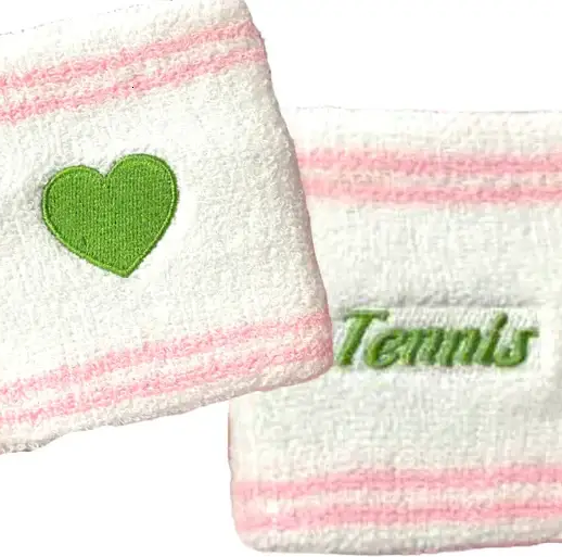 Tennis Wristband Set - Pink