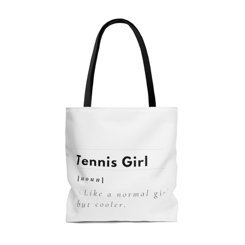 Tennis Tote Bag- Tennis Girl..