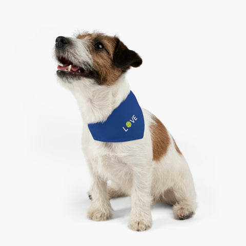 POS  Tennis Pet Bandana Collar - LOVE OR Tennis ball