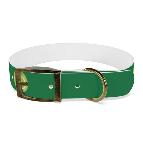 Green Tennis ball Dog Collar