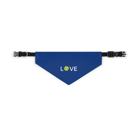 POS  Tennis Pet Bandana Collar - LOVE OR Tennis ball