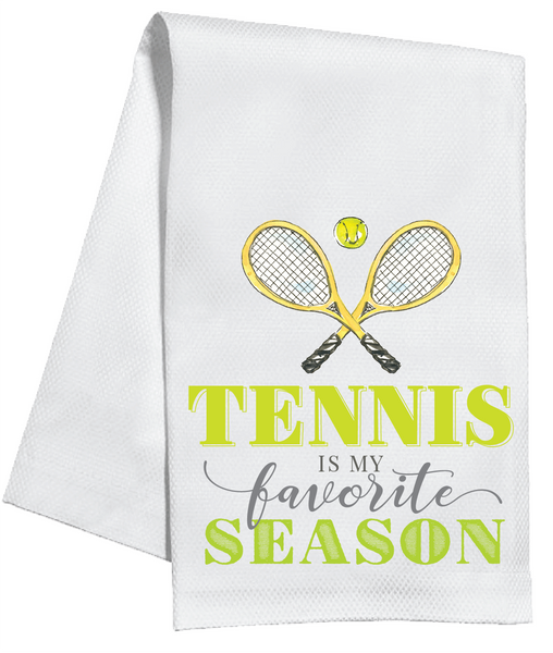 Tennis Dish Towel - Clear Skies Blue – Racquet Inc Tennis Dish