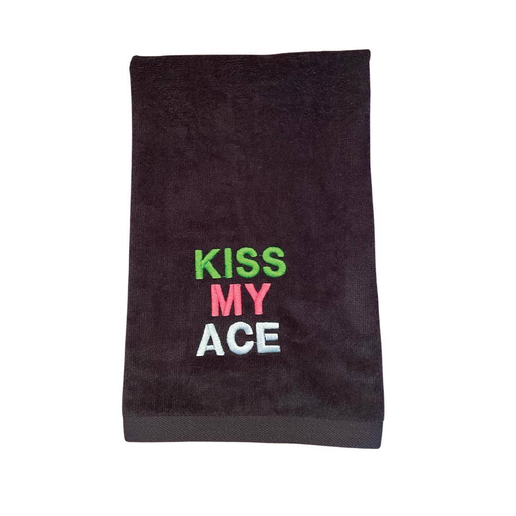 KISS MY ACE Embroidered Tennis Towel