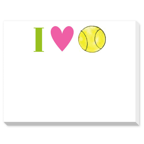 Tennis Notepad (Mini)  - I LOVE TENNIS