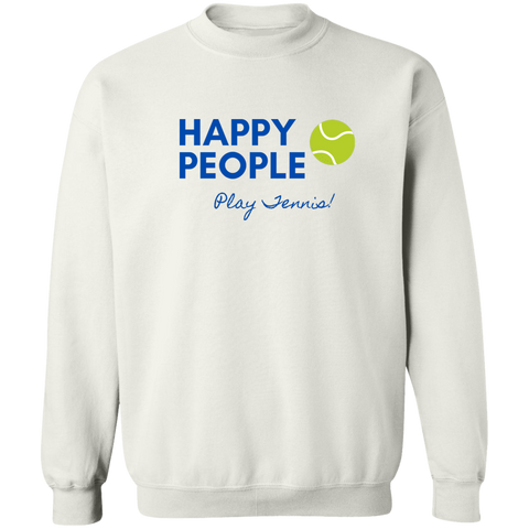 Happy People Play Tennis Crew Sweatshirt