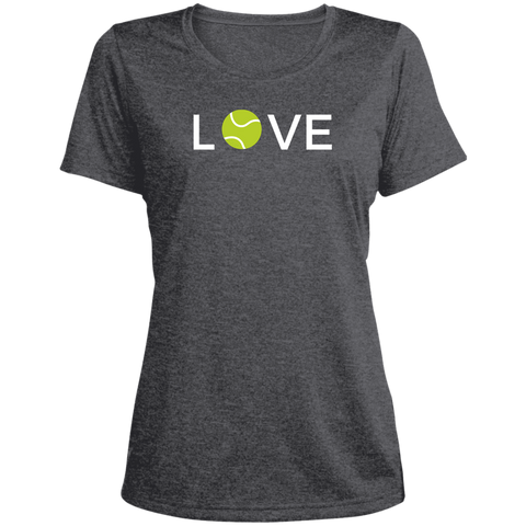 Tennis Women's Short Sleeve  T-Shirt (Performance) -LOVE