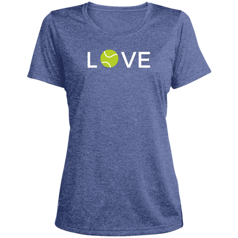 Tennis Women's Short Sleeve  T-Shirt (Performance) -LOVE