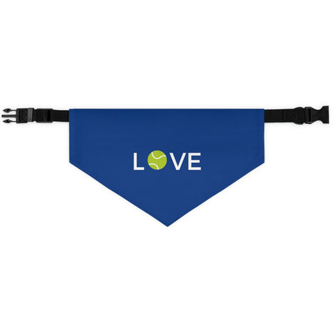 POS  Tennis Pet Bandana Collar - LOVE OR Tennis ball