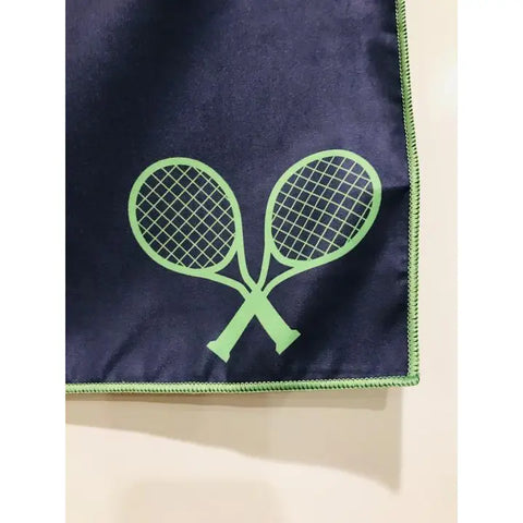 Corner Stripe Microfiber Tennis Towel