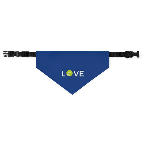 POS  Tennis Pet Bandana Collar - LOVE OR Tennis ball